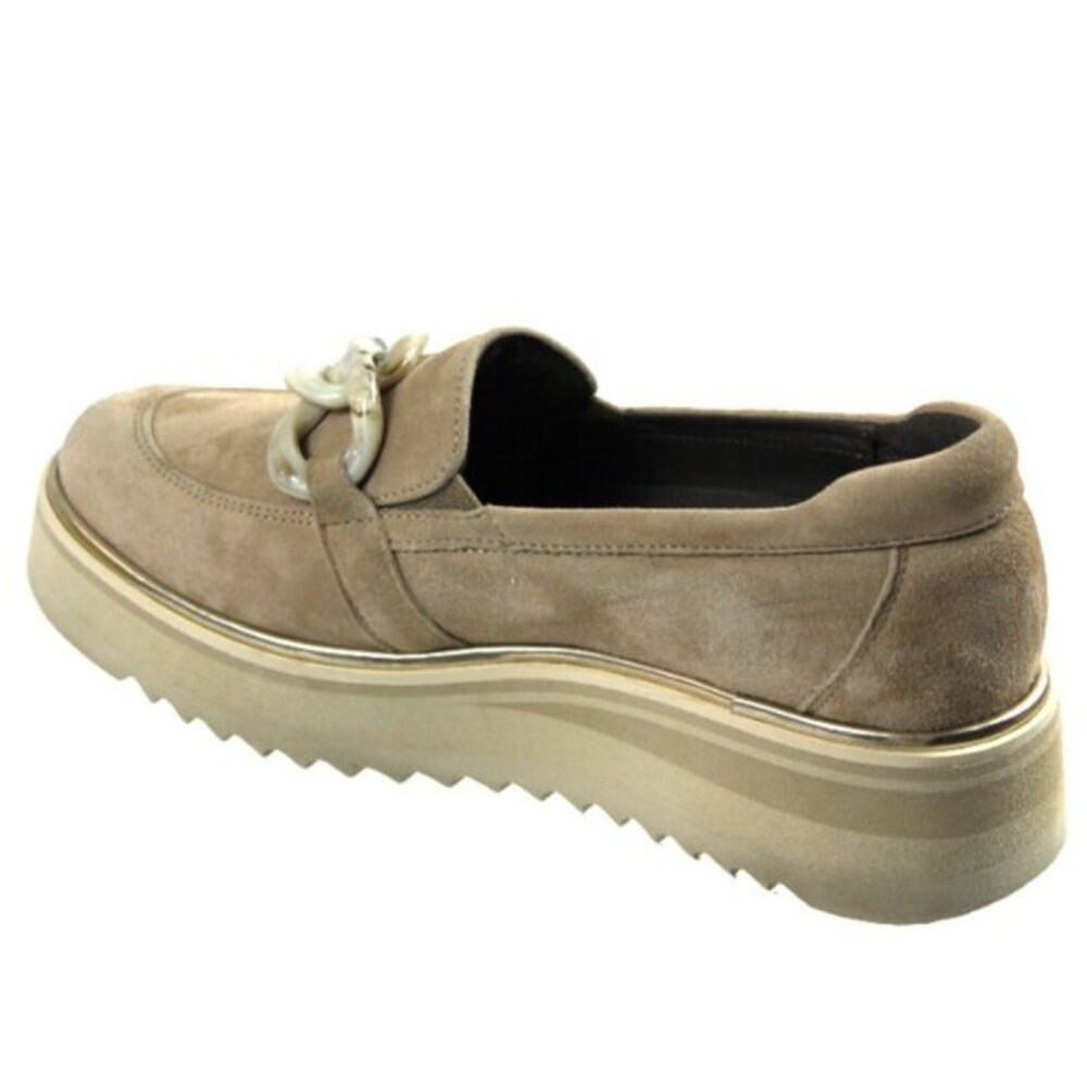Softwaves Sahara Tan Suede Platform Loafer Size 36 (US 6) - Picture 6 of 9